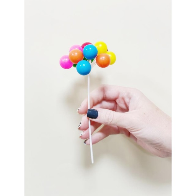 SET DECORACIÓN PLÁSTICO GLOBOS COLORES - DEKORA