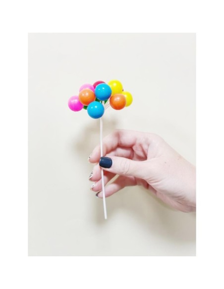 SET DECORACIÓN PLÁSTICO GLOBOS COLORES - DEKORA