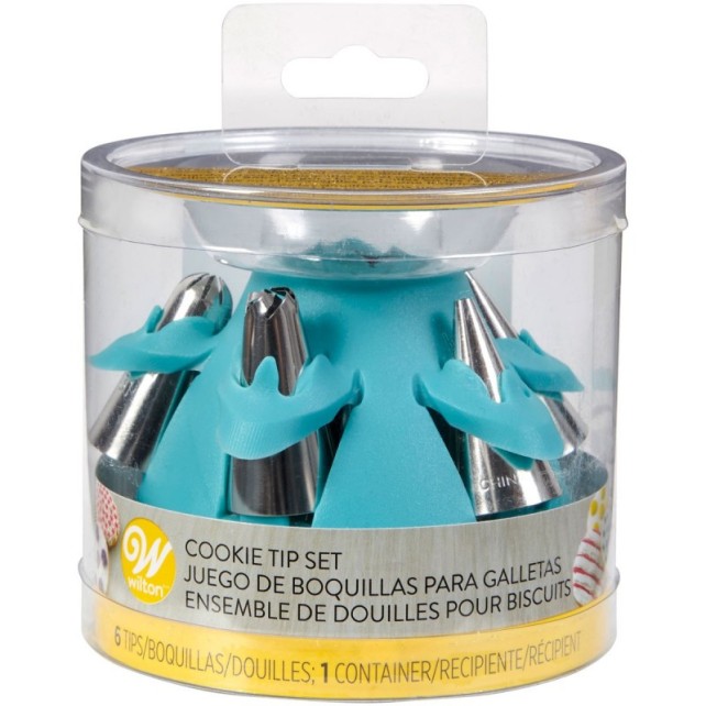 SET DECORACIÓN GALLETAS 6 BOQUILLAS - WILTON