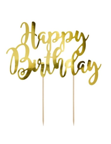 TOPER HAPPY BIRTHDAY ORO - PARTYDECO
