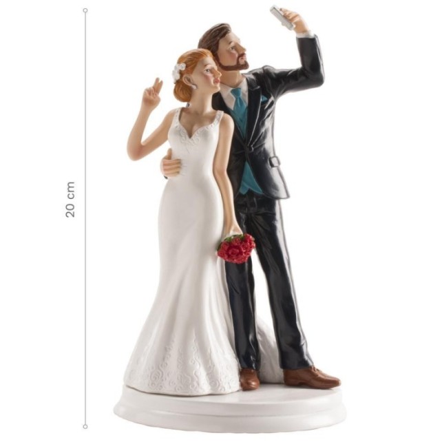 FIGURAS TARTA BODA SELFIE 20CM - DEKORA