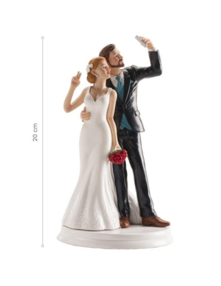 FIGURAS TARTA BODA SELFIE 20CM - DEKORA