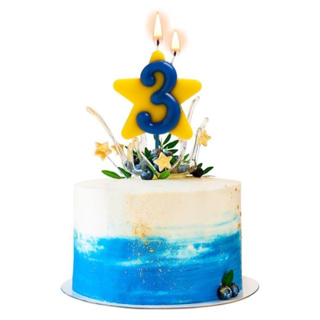 VELA SOLIDARIA DOBLE DESEO NÚMERO 3 - DEKORA