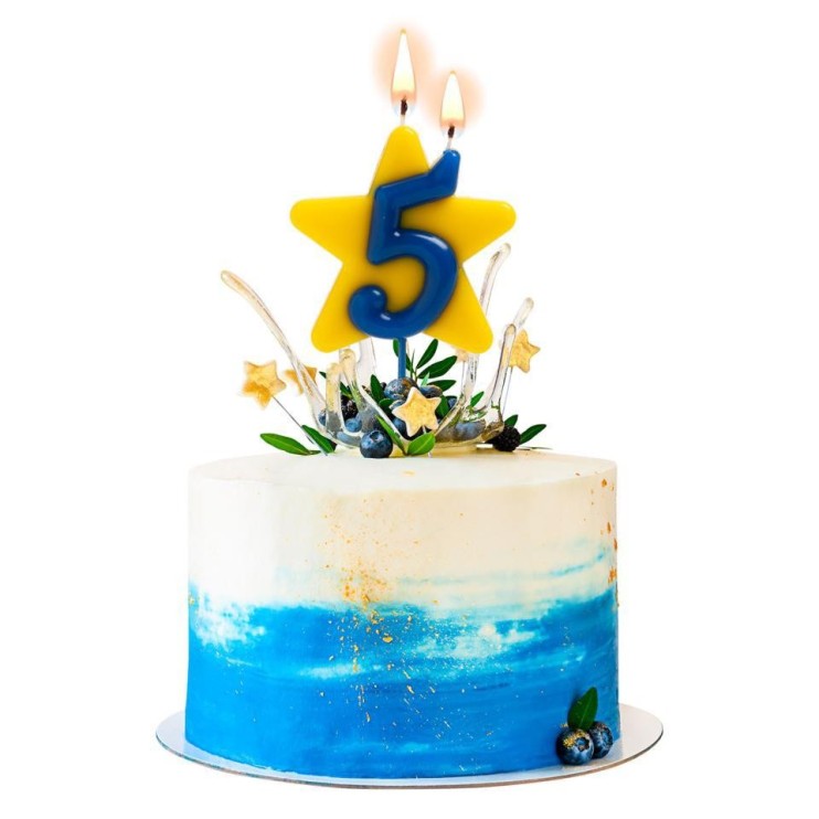 VELA SOLIDARIA DOBLE DESEO NÚMERO 5 - DEKORA 2