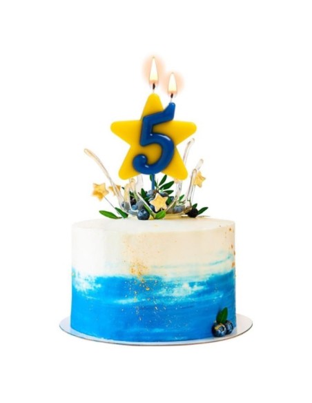 VELA SOLIDARIA DOBLE DESEO NÚMERO 5 - DEKORA