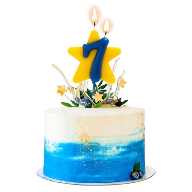 VELA SOLIDARIA DOBLE DESEO NÚMERO 7 - DEKORA