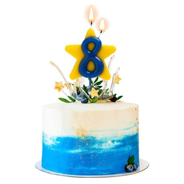 VELA SOLIDARIA DOBLE DESEO NÚMERO 8 - DEKORA