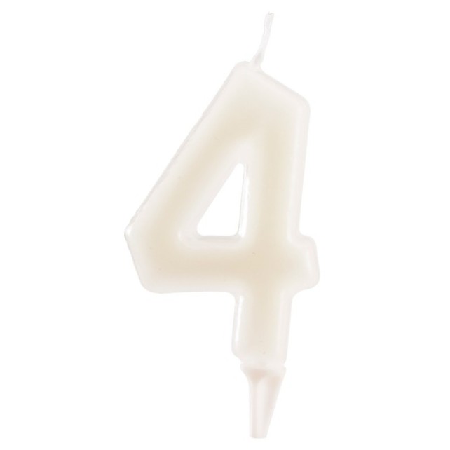 VELA FLUORESCENTE NÚMERO 4 - DEKORA