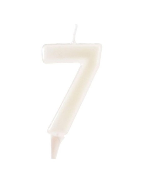 VELA FLUORESCENTE NÚMERO 7 - DEKORA