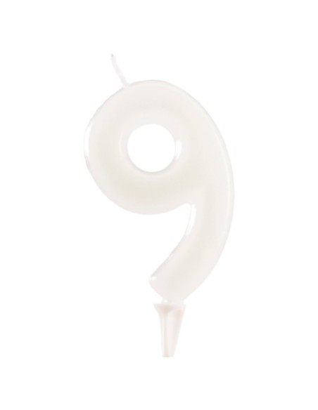 VELA FLUORESCENTE NÚMERO 9 - DEKORA