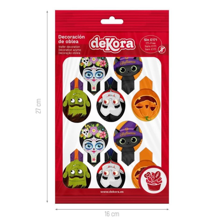 20 DEKORAPIN OBLEA HALLOWEEN 6,5X4CM - DEKORA 2