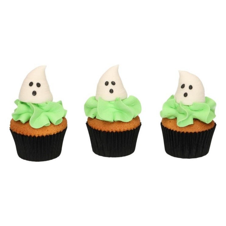 DECORACIONES AZUCAR FANTASMAS 3U - FUNCAKES
