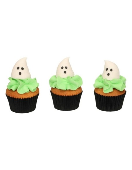 DECORACIONES AZUCAR FANTASMAS 3U - FUNCAKES