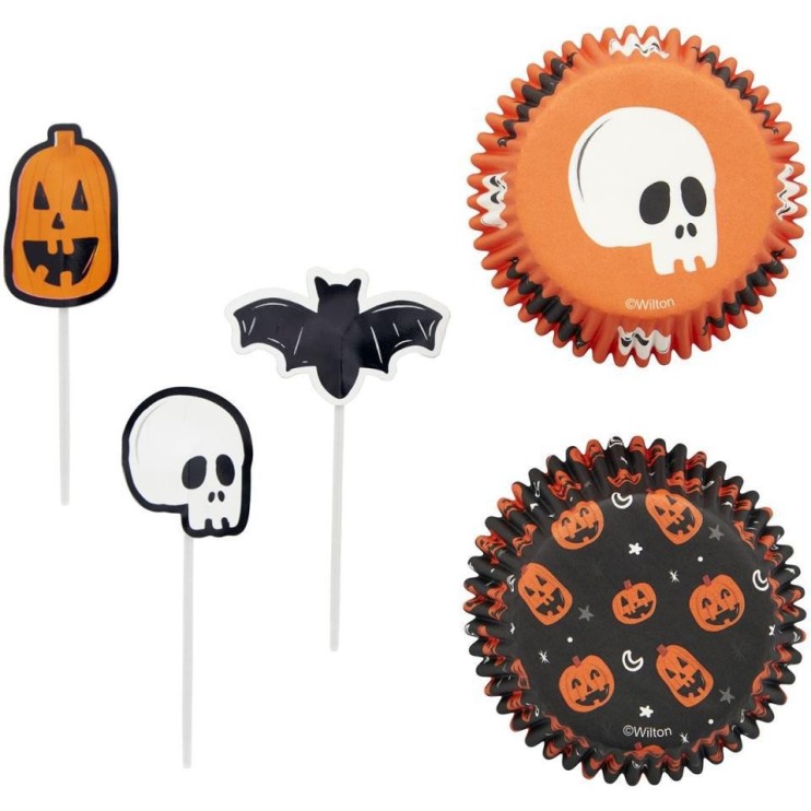 SET CAPSULAS MUFFINS HALLOWEEN - WILTON