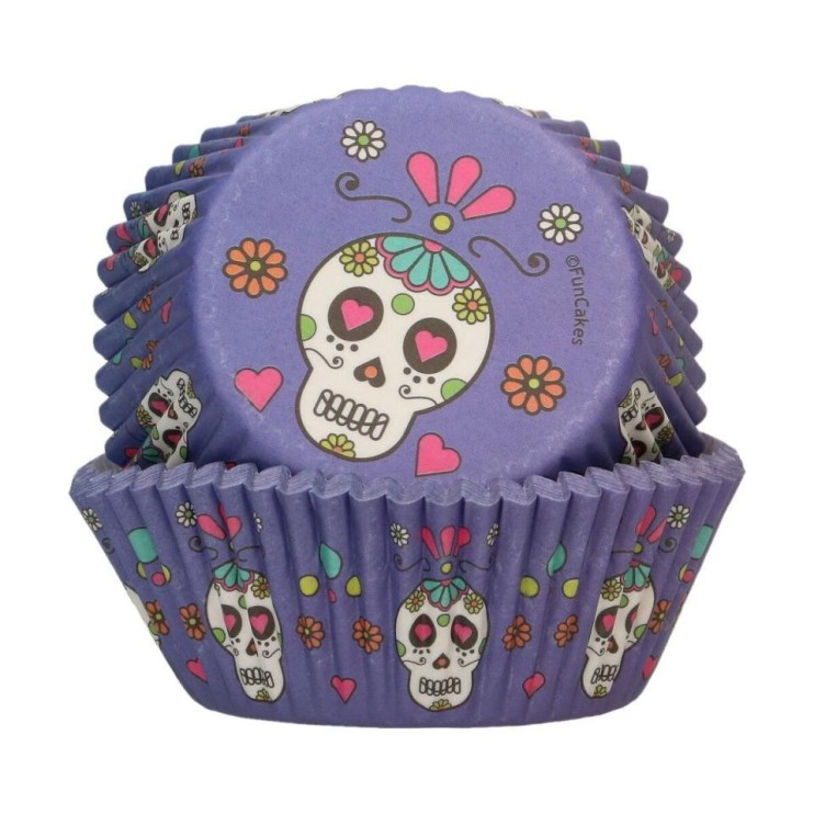 CÁPSULAS MUFFINS CALAVERAS 48UD - FUNCAKES