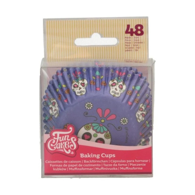CÁPSULAS MUFFINS CALAVERAS 48UD - FUNCAKES